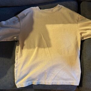 Uniqlo Light Gray Ribbed Top